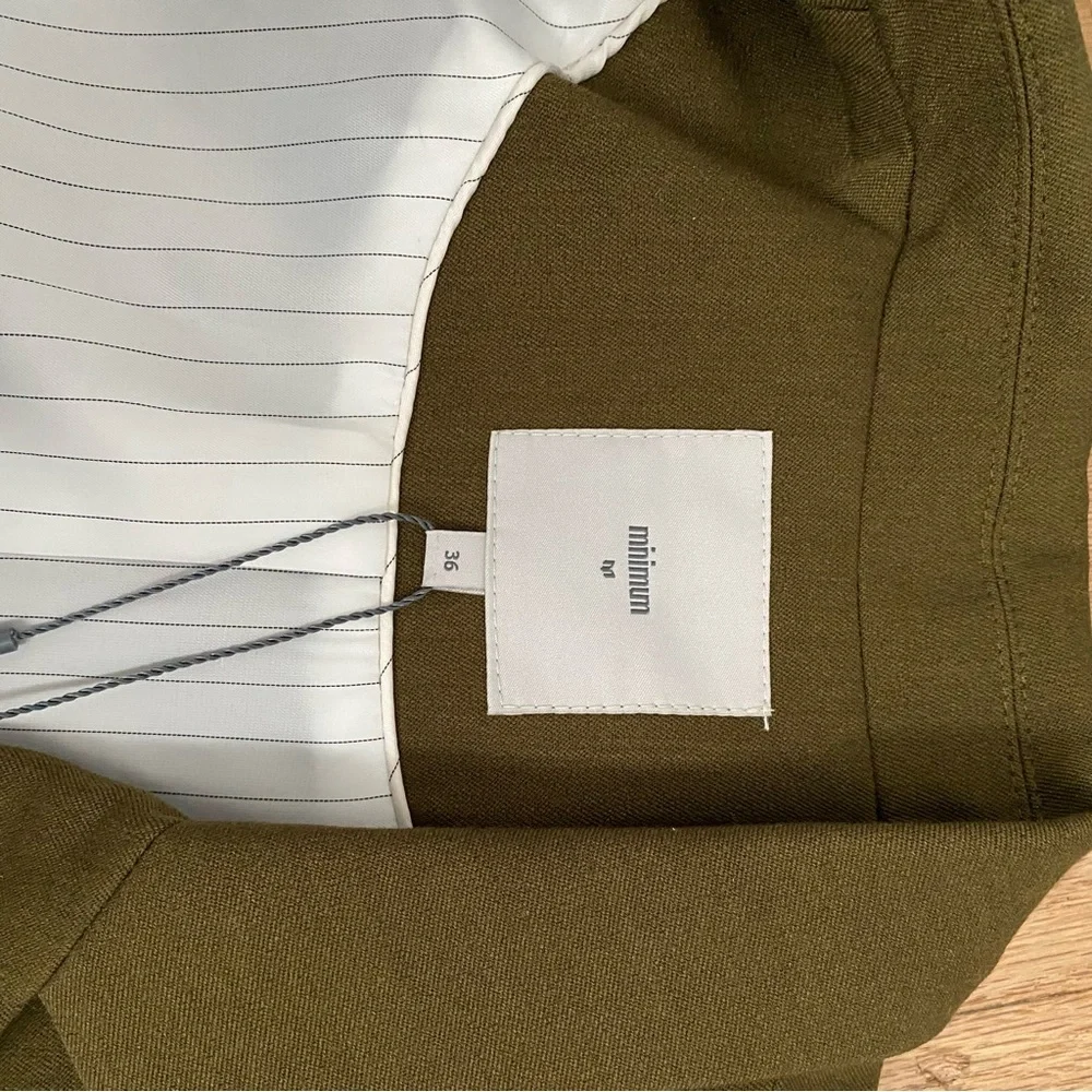 NWT Women's Two Piece Suit Set Minimum Olive Green - Picture 4 of 10